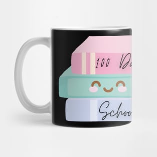 100 Days of school pastel kawaii books Mug